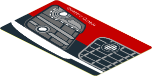 Sticker  1.8 x  3 with Headlamp and Front Bumper on Black Background Right