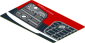 Sticker  1.8 x  3 with Headlamp and Front Bumper on Black Background Right