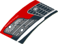 Sticker  1.8 x  3 with Headlamp and Front Bumper on Black Background Right (Formed)