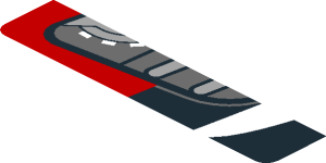 ~Sticker  1.8 x  3.0 with with Headlamp and Front Bumper on Black Background Right - Sixth Face
