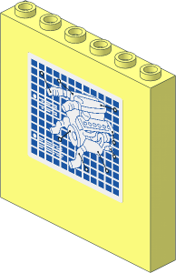 Panel  1 x  6 x  5 with Engine Blueprint Sticker