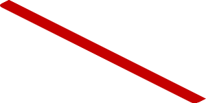 ~Sticker  1.9 x  3.8 with Black Air Vents and White "PORSCHE" on Red Background - Sixth Face