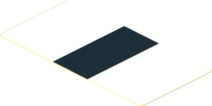 Sticker  1.9 x  3.8 with Black Stripe on White Background
