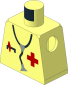 Minifig Torso with Red Cross and Stethoscope Pattern
