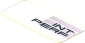 Sticker  0.8 x  1.8 with Black "INT PERF" on Black Halftone Stripes on White Background (Needs Work)