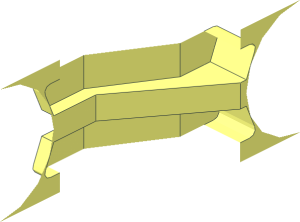 ~Technic Suspension Arm  2 x  6 Reinforced - Cutout