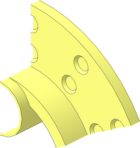 ~Technic Steering Wheel Hub with Brake Disc and  3 Pegholes and Constant Velocity 8mm Joint 1/6