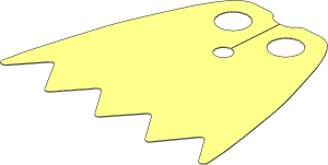 Minifig Cape Cloth with 5 Points (Triangular)