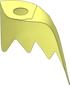 Minifig Cape Cloth with 5 Points (Triangular) (Formed)