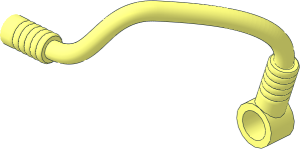 ~Bar Flexible H-shaped with Holders (Formed for Engine Compartment) - Single Tube Front