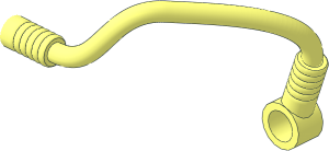 ~Bar Flexible H-shaped with Holders (Formed for Engine Compartment) - Single Tube Back