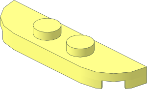 Plate  1 x  4 with Rounded Ends