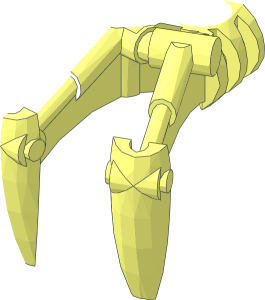 ~Technic Bionicle Claw with Axle - Half