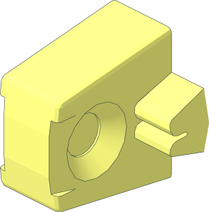 Click Lock Hinge Single Finger for Arms Wide Slot