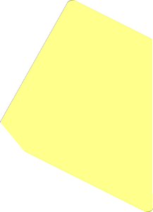 ~Sticker Back  3.8 x  5.8 Irregular