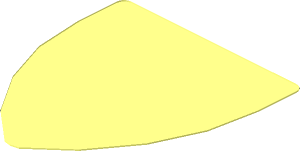 ~Sticker Back  2.2 x  1.9 Irregular for Shield Triangular