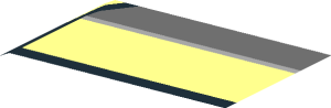 ~Sticker  1.0 x  1.8 with Vent - Half