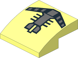 Slope Brick Curved  2 x  2 x  0.667 with SW Breathing Mask Pattern