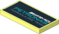 Tile  2 x  4 with AMG Petronas Formula One Team Logo on Black Background Sticker