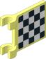 Flag  2 x  2 with Black and White Squares Sticker