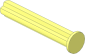 Technic Axle  3.5 with Stop