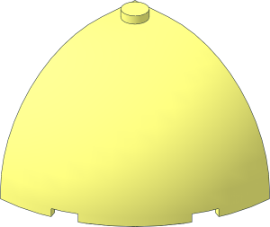 Brick  4 x  4 x  2.667 Corner Round with Dome Top