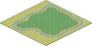 Baseplate 32 x 32 with Paradisa Island Pattern