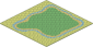 Baseplate 32 x 32 with Paradisa Island Pattern