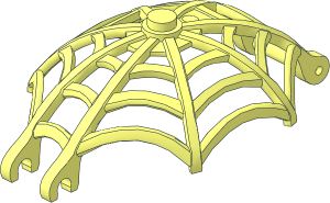 Animal Spider Web  5 x  8 x  2 Dome Shaped with Bar and Clips
