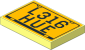 Tile  2 x  3 with "L316 HUE" and Black Frame Licence Plate