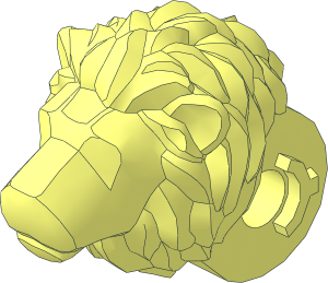 ~Animal Big Cat Lion with Dual Mould Mane
