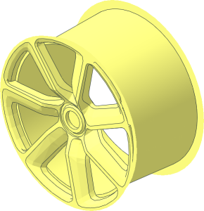 ~Wheel Rim 41 x 75 with  7 Spokes and  3 Pins without Stud and Base