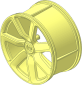 Wheel Rim 41 x 75 with  7 Spokes and  3 Pins #1 (Left)