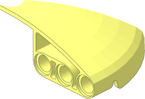 ~Technic Panel  5 x  5 x  2 Quarter Ellipse Round Corner 1/2