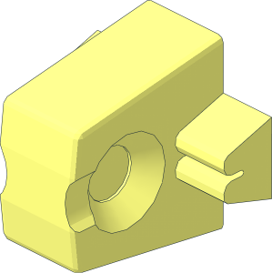 Click Lock Hinge Single Finger for Bricks