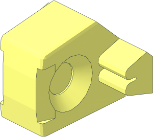Click Lock Hinge Single Finger for Plate Ends