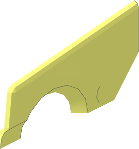 Click Lock Hinge Single Finger - Quarter
