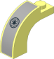 Arch  1 x  3 x  2 with Curved Top with SW Republic Logo on Light Bluish Grey Background Sticker