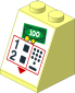 Slope Brick 65  2 x  2 x  2 without Centre Tube with Service Station Cashier Sticker