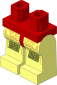 Minifig Hips and Legs with Roboforce Logo, Metallic Gold Circuitry and Red Hips Pattern