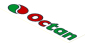 Sticker  1.9 x  7.9 with Octan Logo and Text