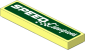 Tile  1 x  4 with White Italic "Speed Champions" and Chequered Flag on Green Background Sticker