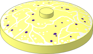 Dish  4 x  4 Inverted with White Force Field Pattern