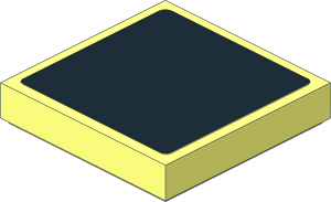 Tile  2 x  2 with Black Background Sticker