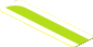 Sticker  0.8 x  3.0 with Lime Line, Left Curve