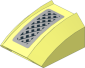 Slope Brick Curved Top  2 x  2 x  1 with Black and Grey Vent Sticker
