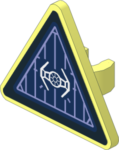 Roadsign Clip-on  2.2 x  2.667 Triangular with SW TIE Interceptor Screen Sticker