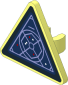 Roadsign Clip-on  2.2 x  2.667 Triangular with SW TIE Interceptor Radar Screen Sticker