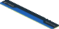 Sticker  0.8 x  5.8 with Metallic Silver "F150" and "RAPTOR" in Black Stripe on Blue Background