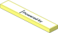 Tile  1 x  6 with Black "Powered by" Text on White Background Sticker